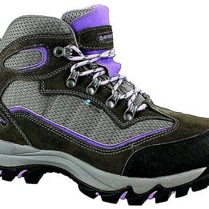 Hi-Tec 9022 Skamania WP Gray/Viola Lace Up Hiking Boots Women’s US 10 Brand New